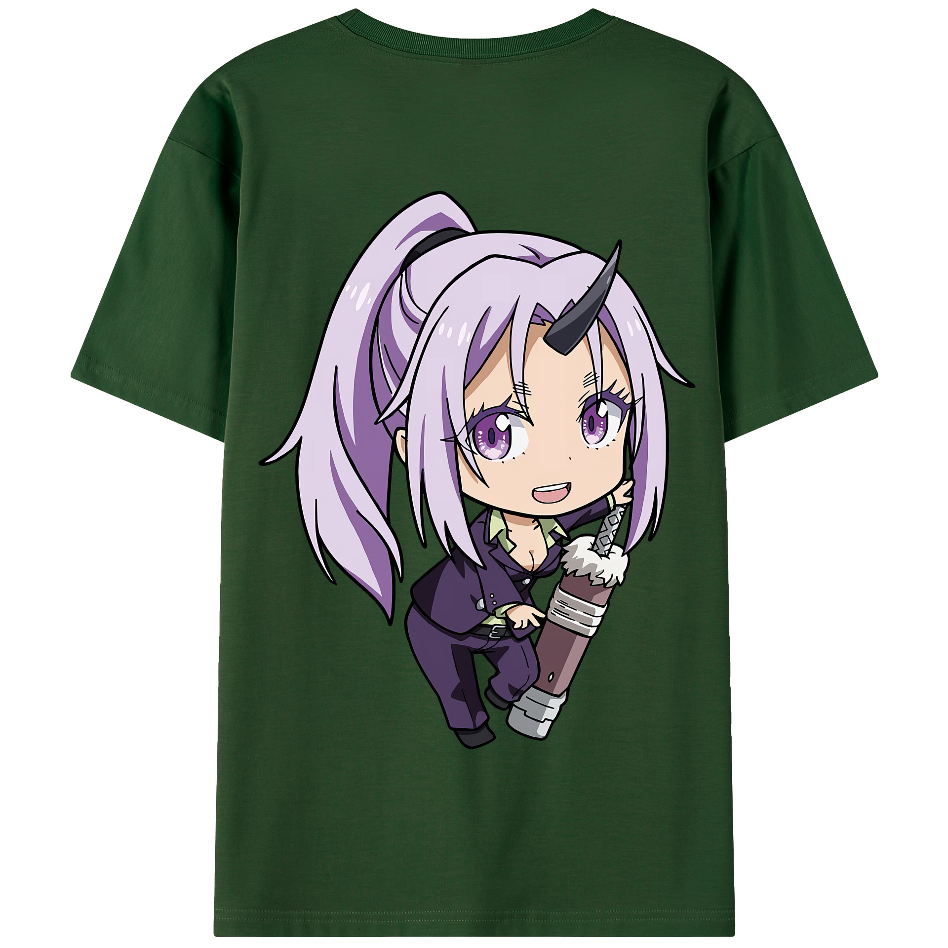 （画像用） 転スラ Regarding Reincarnated to Slime 綿100％半袖Tシャツ（背面プリント）